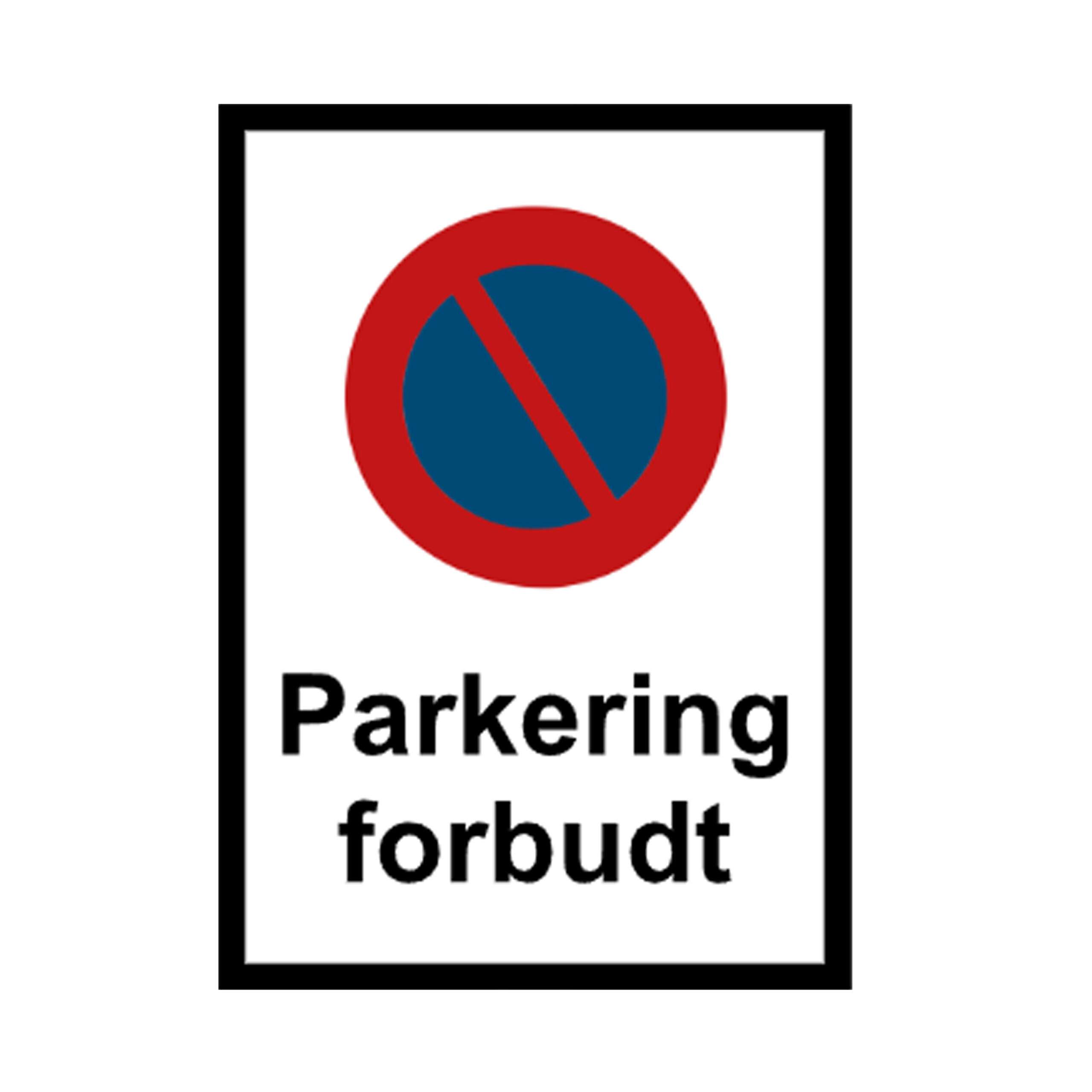 Parkering forbudt
